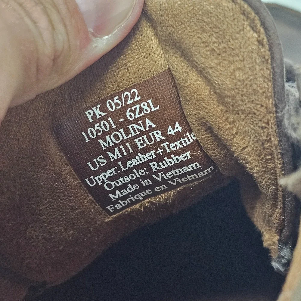 Olukai Molina Casual Comfort Chukka Ankle Boots Dark Wood Brown Size 11